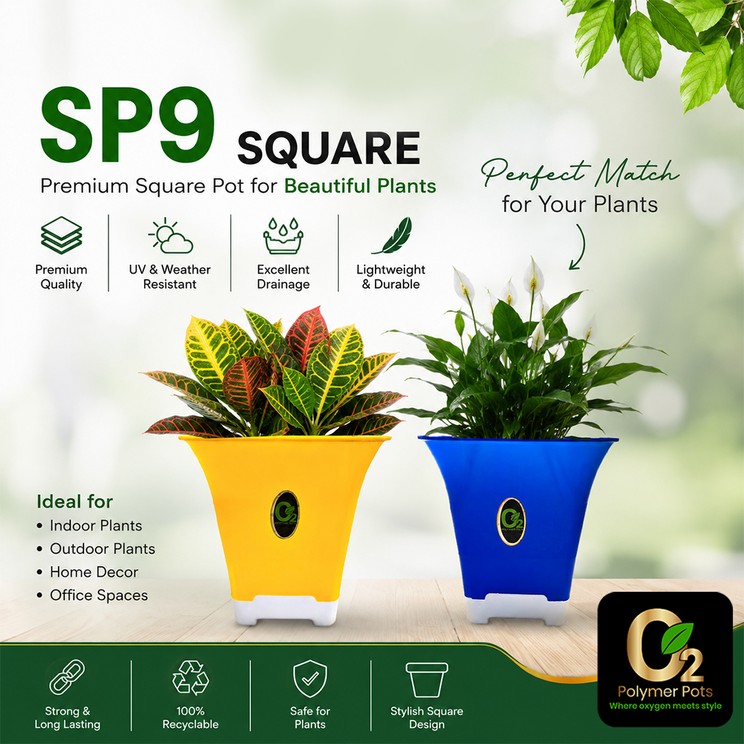 SP9 SQUARE PLANTER