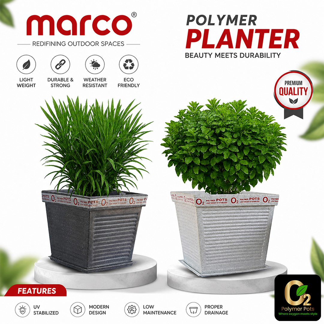 MARCO SQUARE POLYMER PLANTER